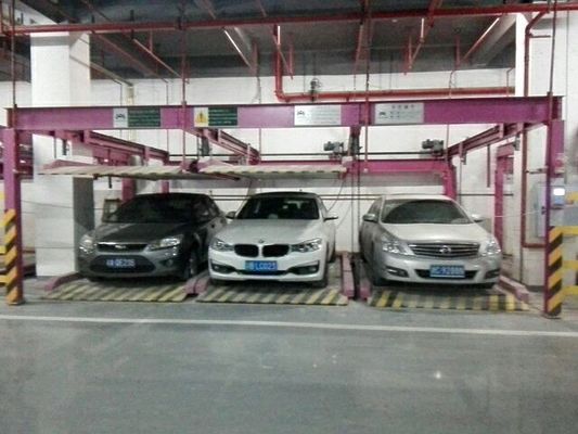 Автоматизированный гидравлический четырехпольный парковочный лифт